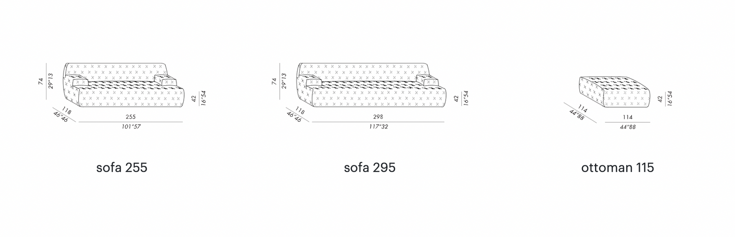Canapé Norton Capitonné