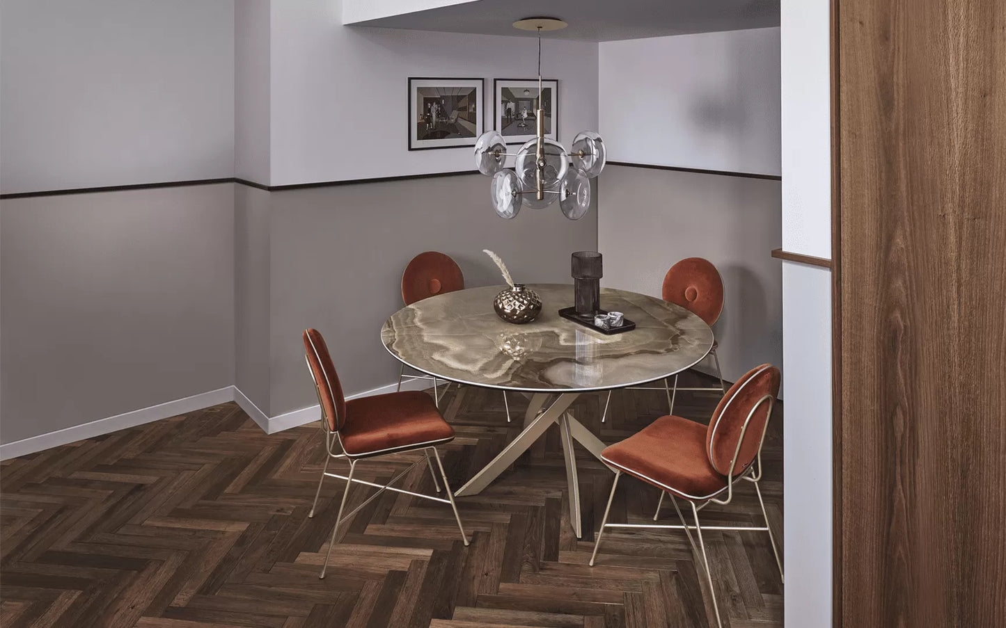 Table Barone et ses 4 Chaises Penelope